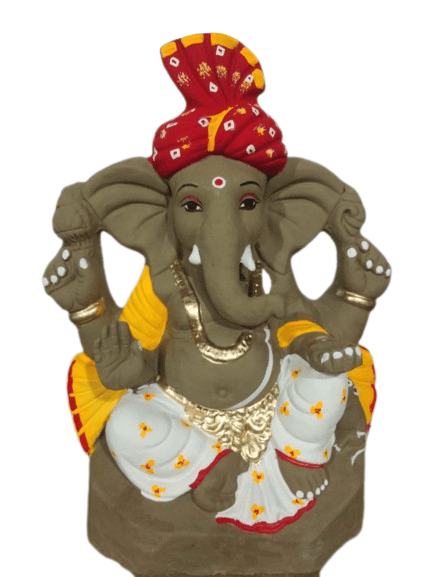 Eco-Friendly, Ganga Clay, Ganesha Idol